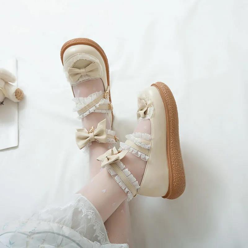 Giày Da Nữ Phong Cách Lolita Dễ Phối Đồ