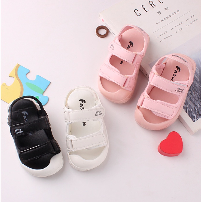 Sandal Dép Tập Đi Quai Hậu Cho Bé Trai Bé Gái Chống Trơn Chống Vấp Cho Bé Từ 0 - 2 Tuổi