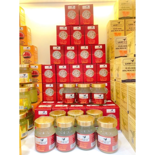 Yến chưng sẵn , yến chưng đường phèn tinh túy thơm ngon bổ dưỡng 30% yến đậm đặc Lamnest ( mua 5 tặng 1 )