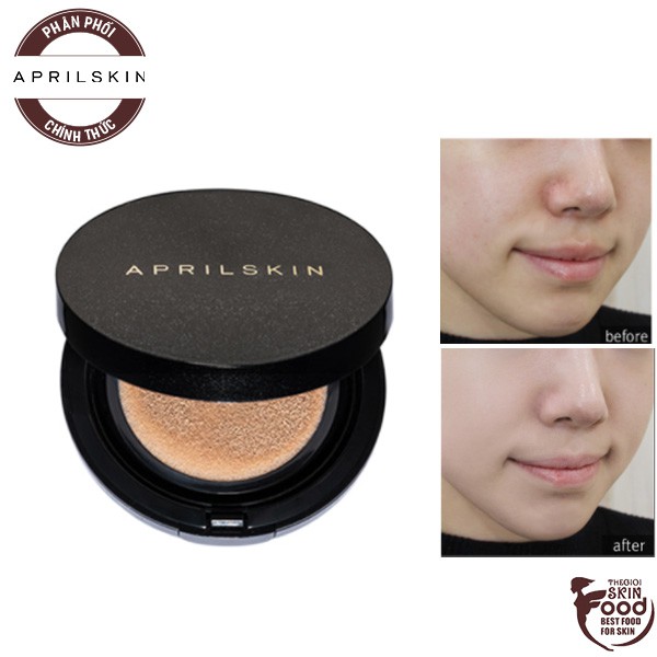 Phấn Nước Che Phủ Tốt, Dưỡng Ẩm Cho Lớp Nền Hoàn Hảo Aprilskin Magic Snow Cushion Galaxy Edition SPF50+/PA+++ 15g | BigBuy360 - bigbuy360.vn