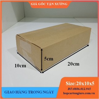 20x10x6 Combo 50 hộp carton đóng hàng 3 lớp giá tại xưởng, mua buôn liên hệ