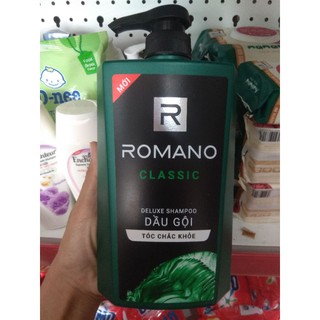 Dầu gội đầu ROMANO Classic chai 650g