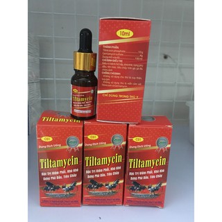 Tiltamycin viêm phổi, khò khè, sưng phù đầu ở gà (10ml)