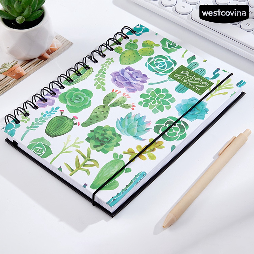 [Hot]✍Sổ Tay A5 Bìa Dày In Họa Tiết Cây Lá Agenda Hiệu Quả