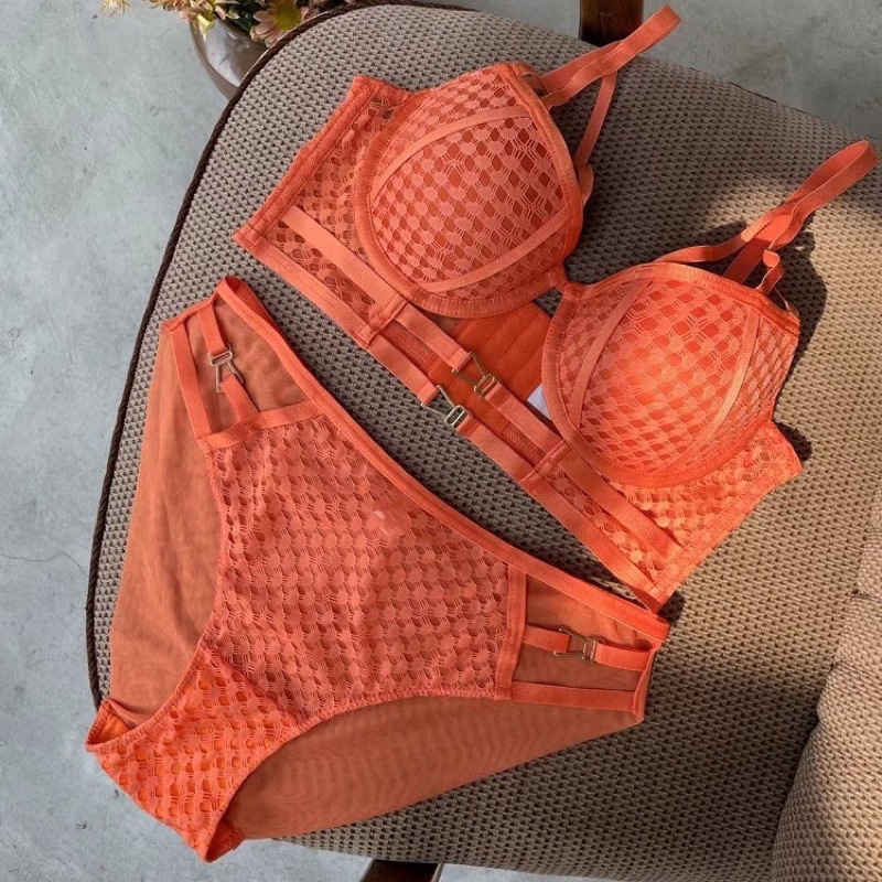 Bộ đồ lót cotton có gọng đệm vừa dây đan nâng đẩy tạo khe cực sexy - THAOCHERRY BL11