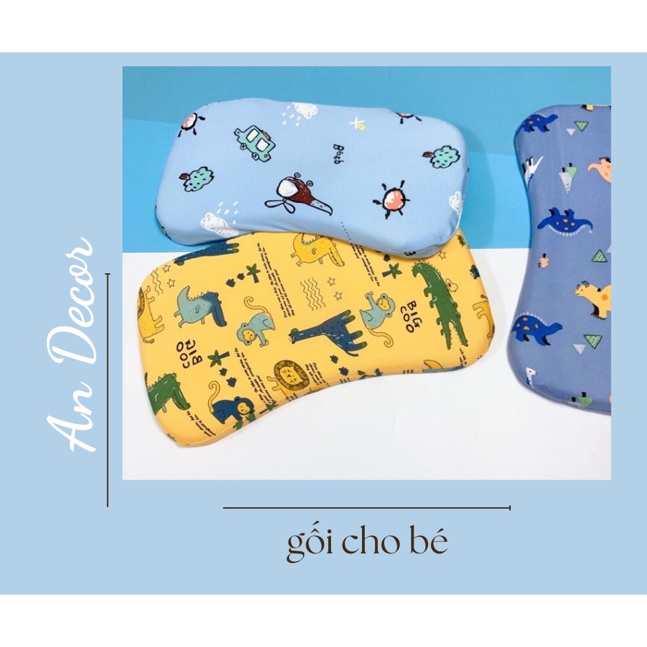 Gối cao su non, gối cao su chống méo đầu, bẹp đầu cho bé cỡ 35x20cm.
