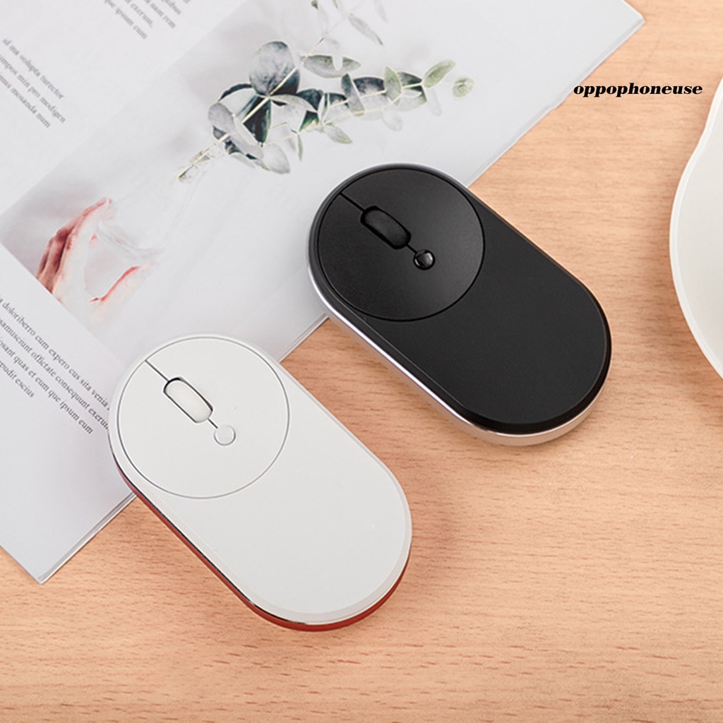 Chuột không dây Mini Siêu Mỏng Bằng Hợp Kim Nhôm 2.4ghz Có Thể Sạc Lại Cho Oppo M1