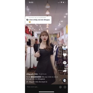 đầm cổ u hở lưng 9342