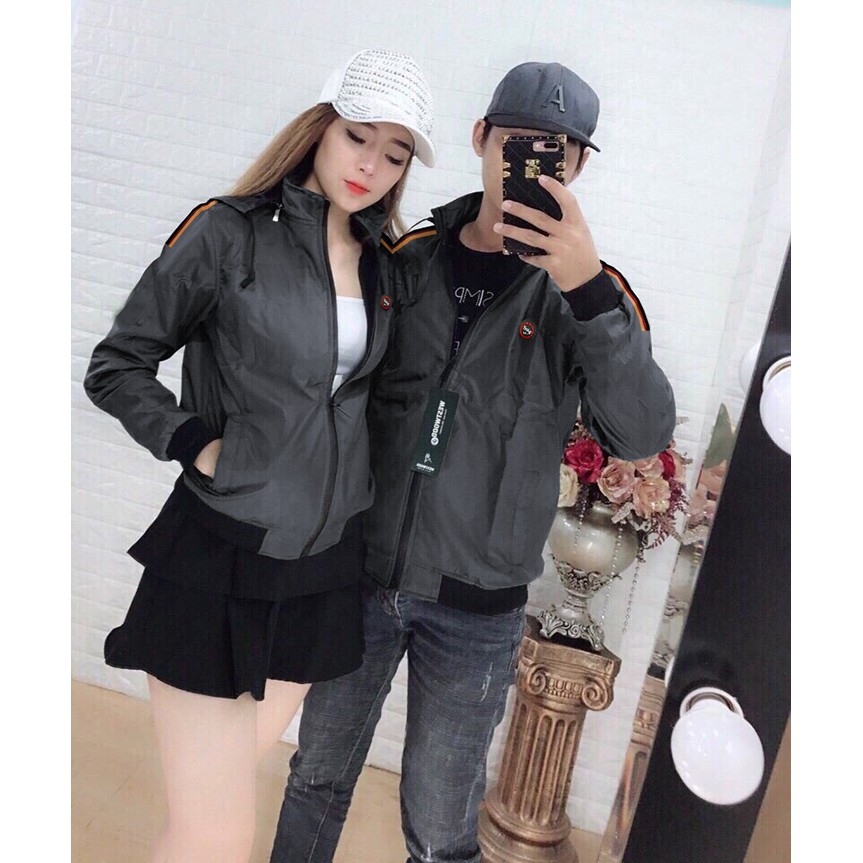 ÁO KHOÁC DÙ NAM NỮ COUPLE TINA  ÁO KHOÁC DÙ CẶP NHIỀU MÀU ĐEN - XANH ĐEN - ĐỎ - XÁM - TRẮNG - RÊU CHO CÁC CẶP ĐÔI