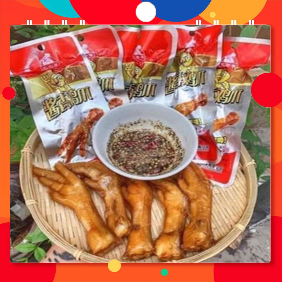 Chân gà cay Tứ Xuyên loại 32g hàng "RIÊU" chuẩn vị - đồ ăn vặt Trung Quốc