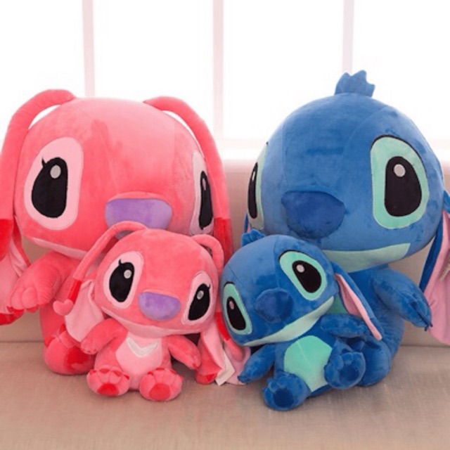 Gấu bông Angel Stitch màu hồng Pink Disney