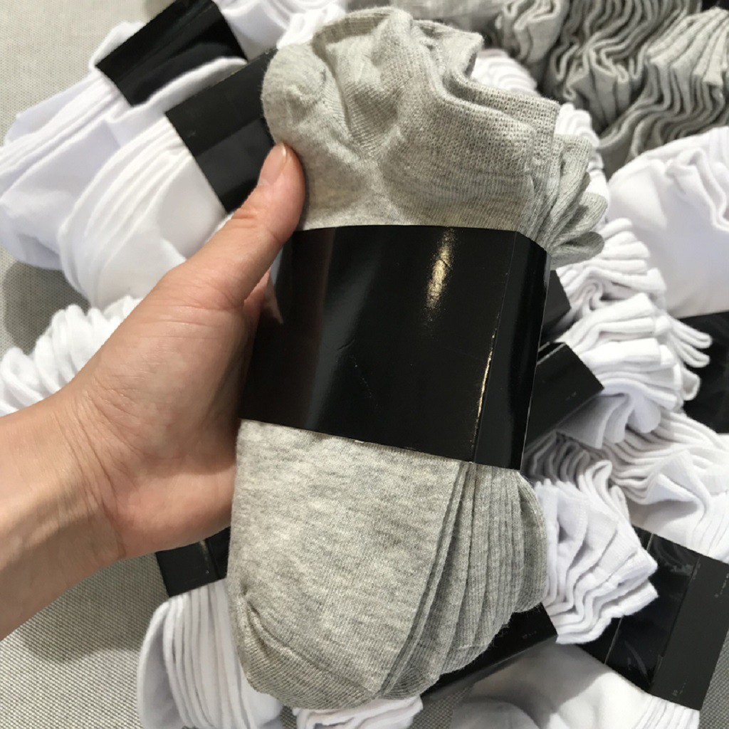 Tất Vớ Zara Trơn Cổ Ngắn Thời Trang Cao Cấp Mầu Basic Chất Cotton 100% Co Giãn Thấm Hút Tốt Hàng Nhập Khẩu Chính Hãng GG