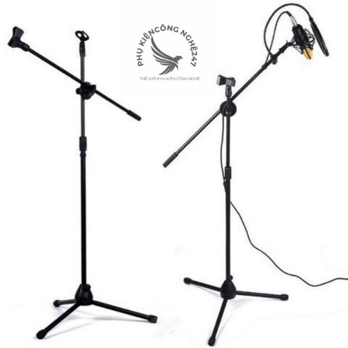 Chân đế đứng kẹp micro bom mic stand-chân đế micro sân khấu