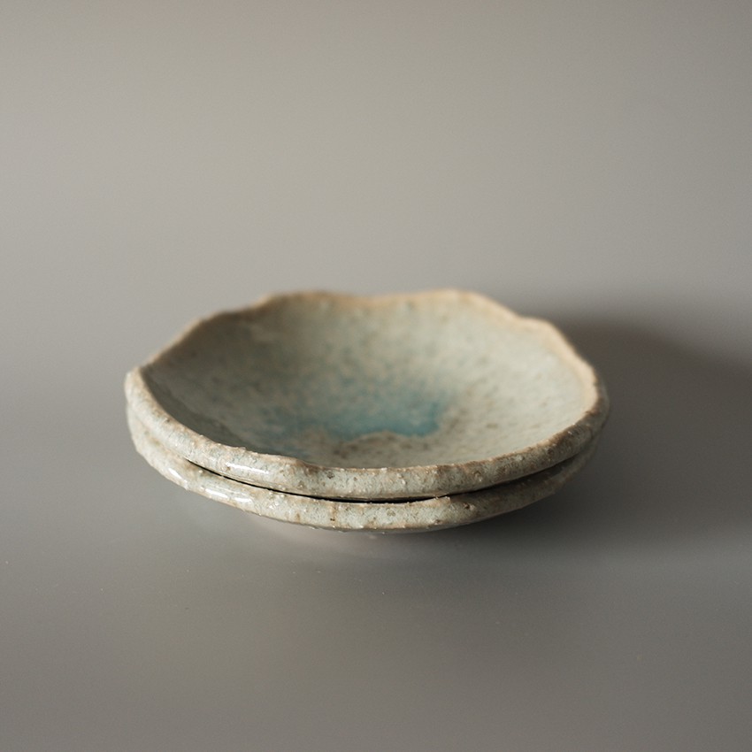 Dĩa gốm xanh
