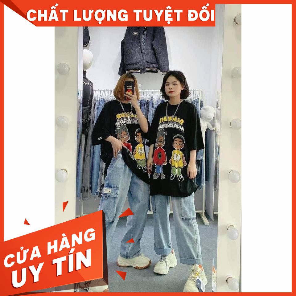 [RẺ VÔ ĐỊCH] Áo Thun Tay Lỡ Đôi Bạn Blackair Phong Cách Unisex Cá Tính