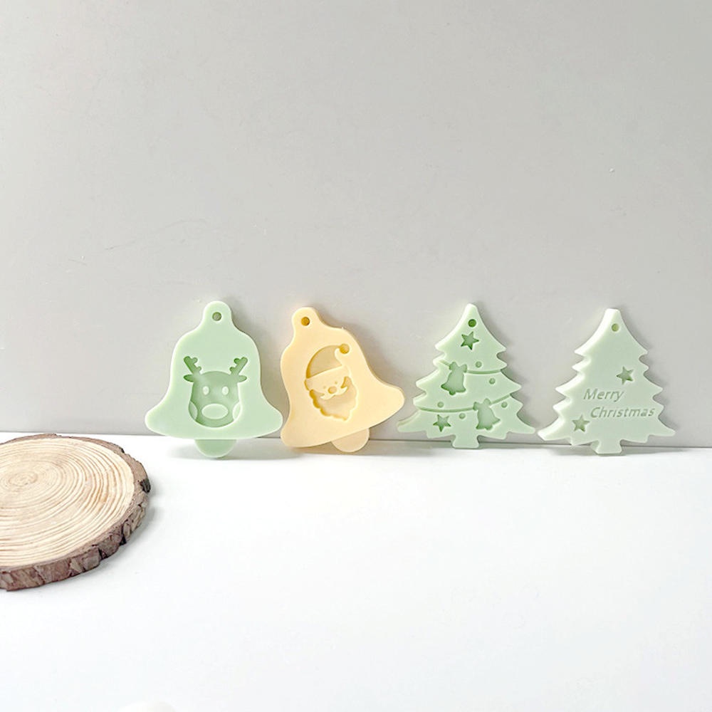 Khuôn Silicone Làm Bánh Hình Ông Già Noel / Tuần Lộc / Cây Thông / Hoa Tuyết DIY