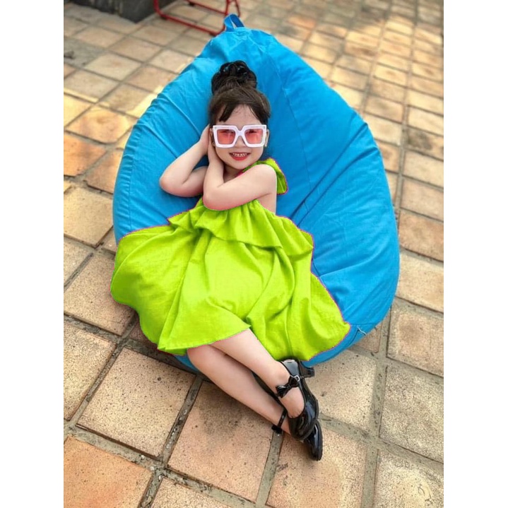 Váy bé gái yếm buộc dây cổ XHN970