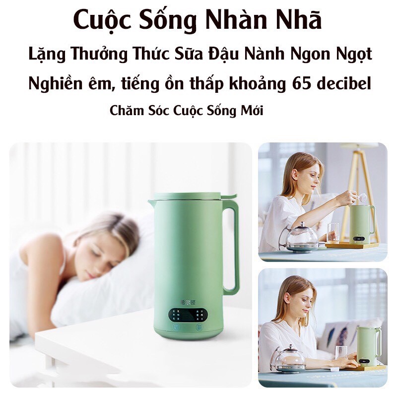 Máy Làm Sữa Hạt Mini - Máy Xay Nấu Đa Năng BROWTON - Máy Xay Ngũ Cốc, Làm Sữa Hạt Đậu Nành 350ML - Bảo Hành 6 Tháng