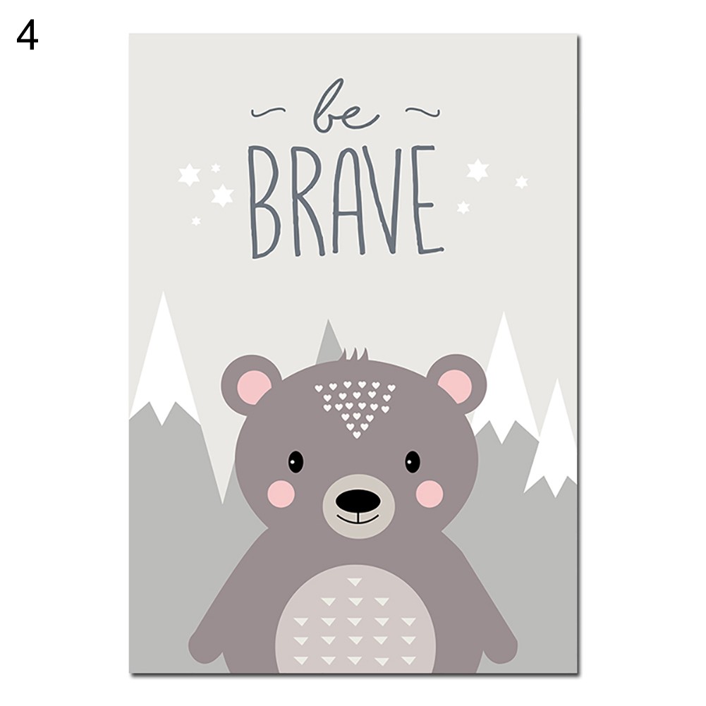 Tranh vải canvas hình động vật hoạt hình trang trí nội thất | BigBuy360 - bigbuy360.vn