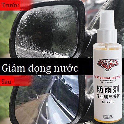 Lọ xịt ngoài kính Carpro M-7782 giảm đọng nước tạo hiệu ứng lá sen gương chiếu hậu kính xe hơi ô tô