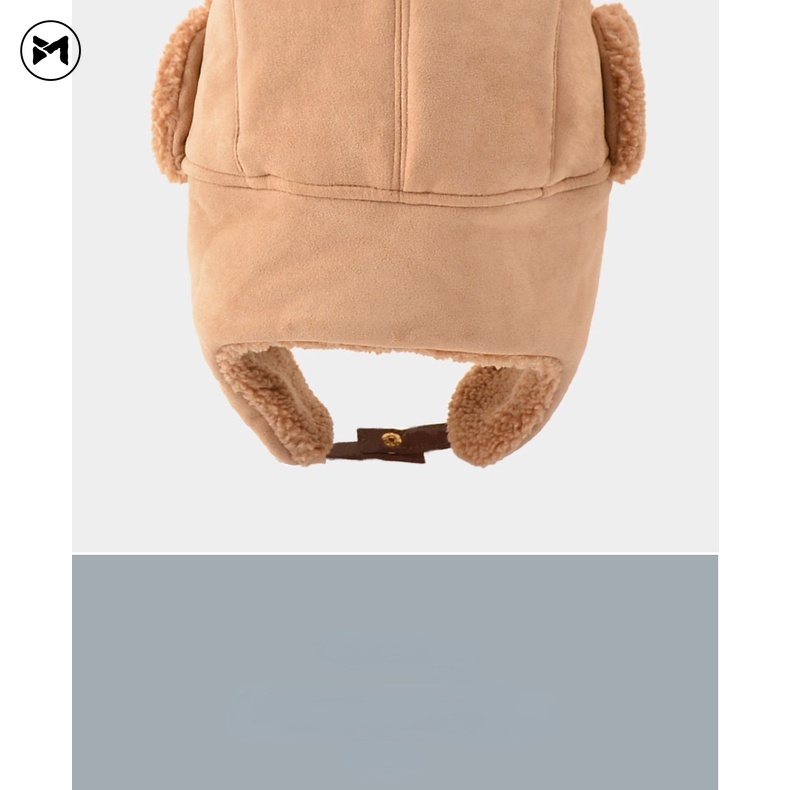 Mũ Lông Cừu Ghép Nối Chống Gió Giữ Ấm Mùa Thu / Đông Cho Nam Và Nữ