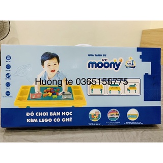 Bộ đô chơi lego kèm bàn học có ghế ( quà Moony)