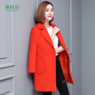 Áo khoác dạ phiên bản hàn quốc (kèm ảnh thật)