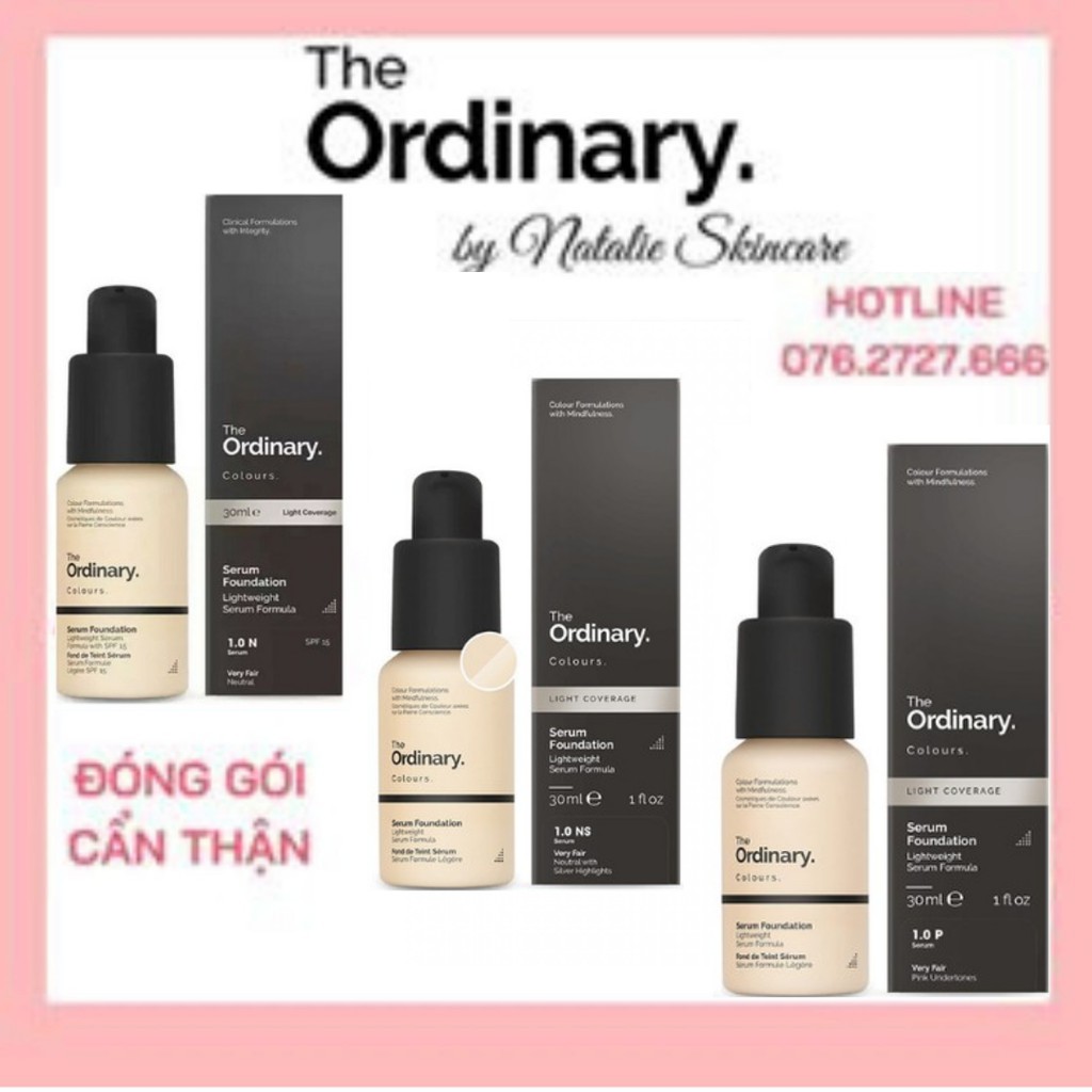[Các Màu] Kem Nền The Ordinary Serum Foundation Lightweight Serum Formula (30ml)