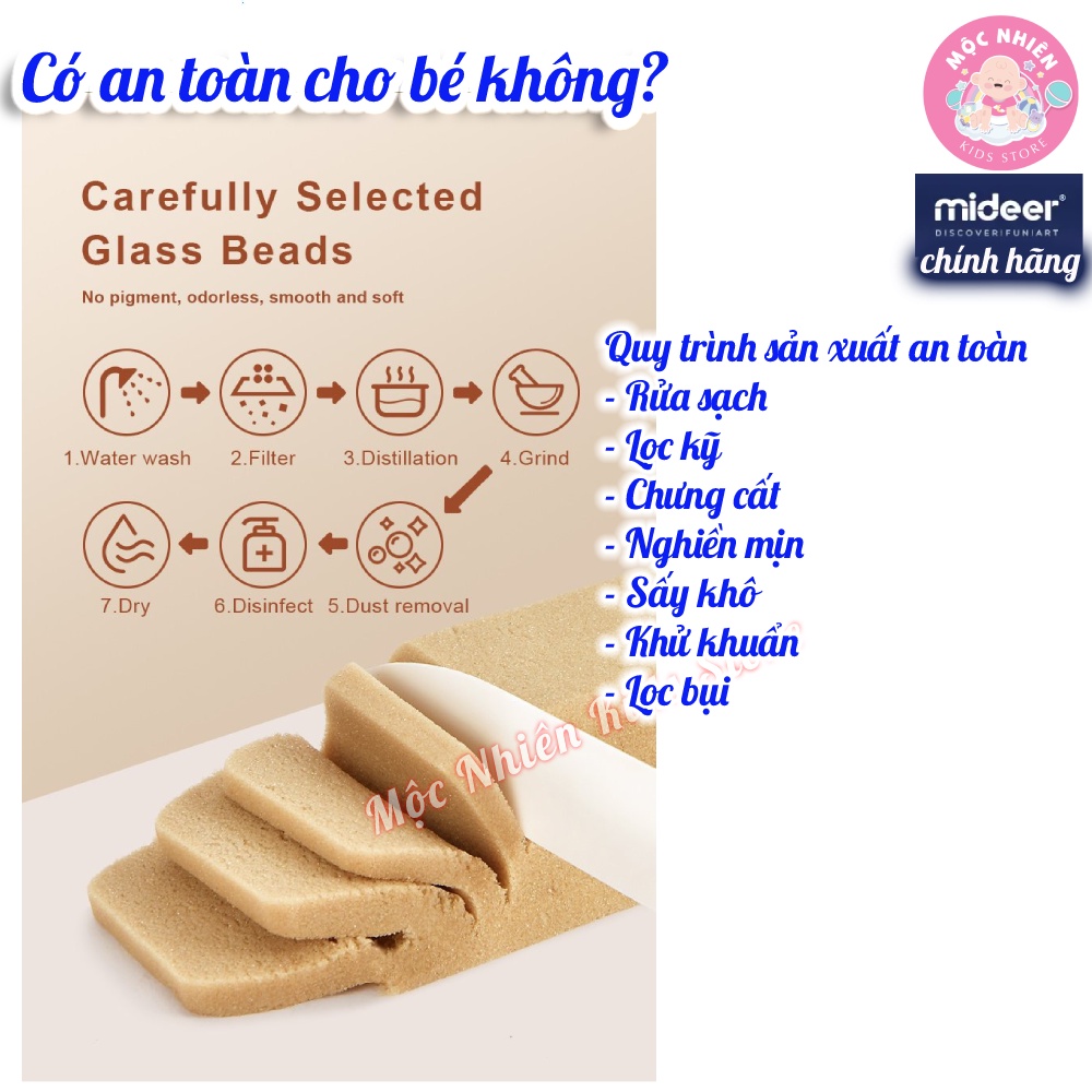 Đồ Chơi Cát Động Lực Ma Thuật Mideer Magic Sand Play Set Dành Cho Bé 3 Tuổi, Đồ Chơi Cảm Giác Cho Bé