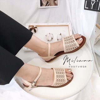 SANDAL BẢN ĐỤC LỖ NỀN NÂU