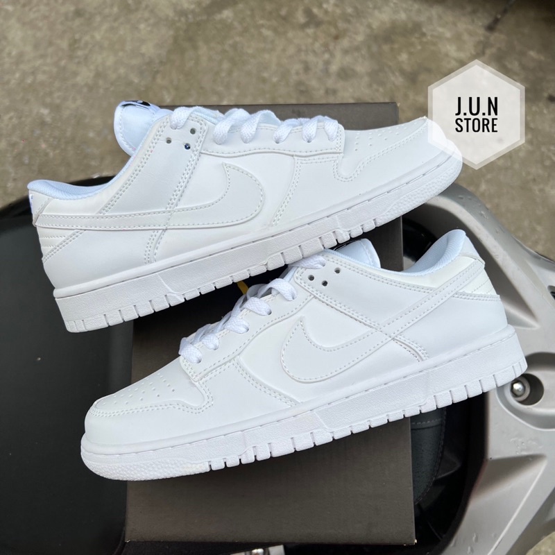 GIÀY SB DUNK FULL WHITE DA THẬT LAI AU
