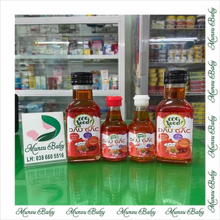 Dầu gấc ăn dặm cho bé g eco food 60ml, 150ml