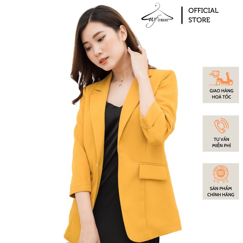 Áo khoác vest blazer nữ phong cách Hàn Quốc 2 túi hàng thiết kế cao cấp - Blz01 - WFstudios