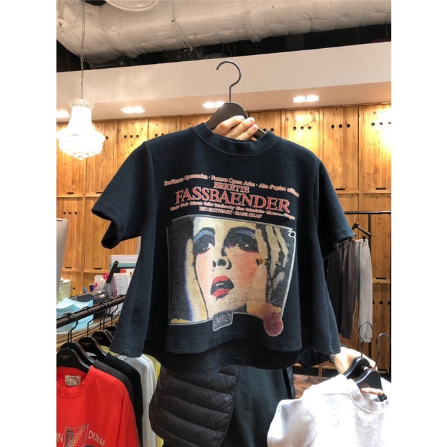 Korean version of loose fashion print trend short-sleeved T-shirt woman