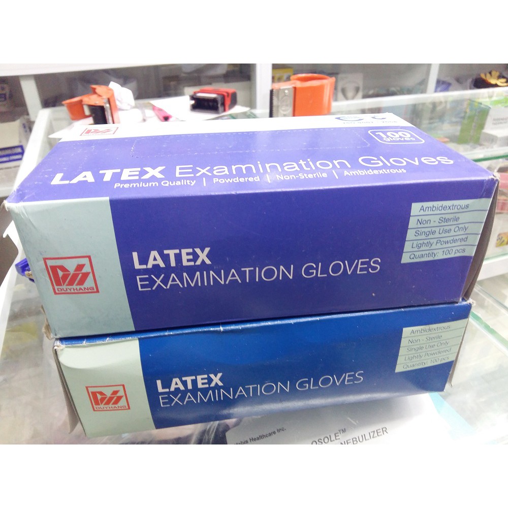 GĂNG TAY Y TẾ LATEX HỘP 50 ĐÔI