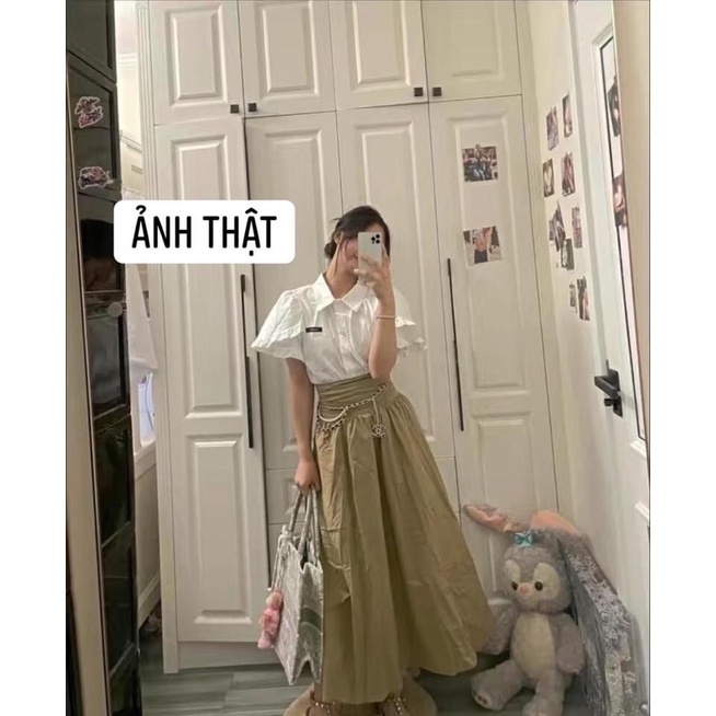 CHÂN VÁY VINTAGE CẠP CAO