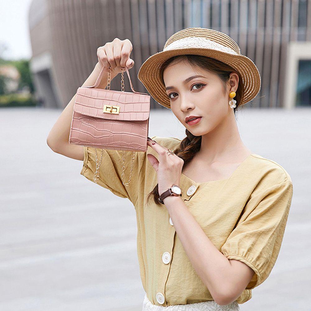 LILYES Túi Đeo Chéo Da PU Thời Trang Hàn Cho Nữ