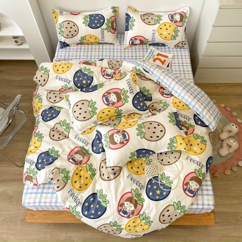 bộ chăn ga poly nhập