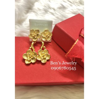 Bông tai xi vàng 24k