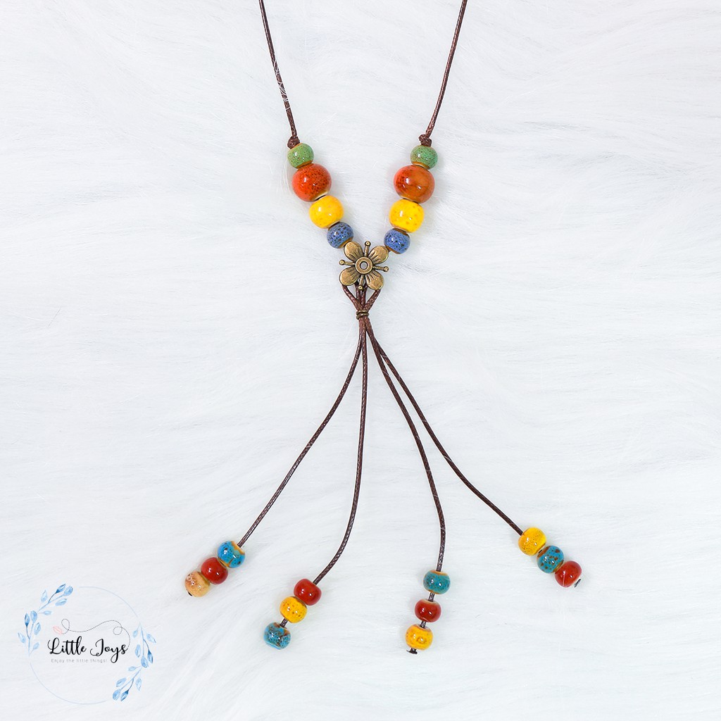 Dây chuyền phong cách Bohemian handmade sắc màu rực rỡ