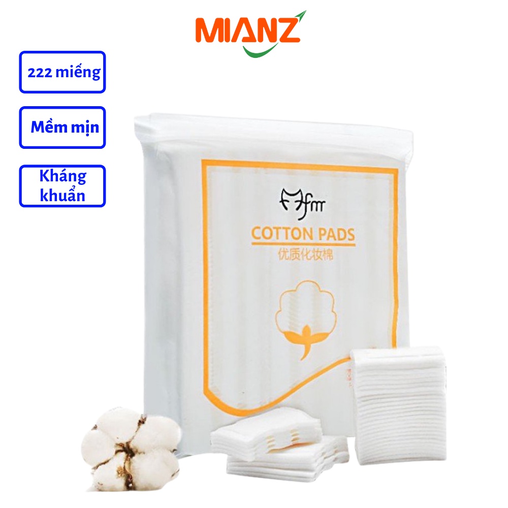 [LOẠI DÀY] Bông Tẩy Trang 3 lớp dày dặn Cotton Pads Magic Beauty 222 miếng - MIANZ STORE