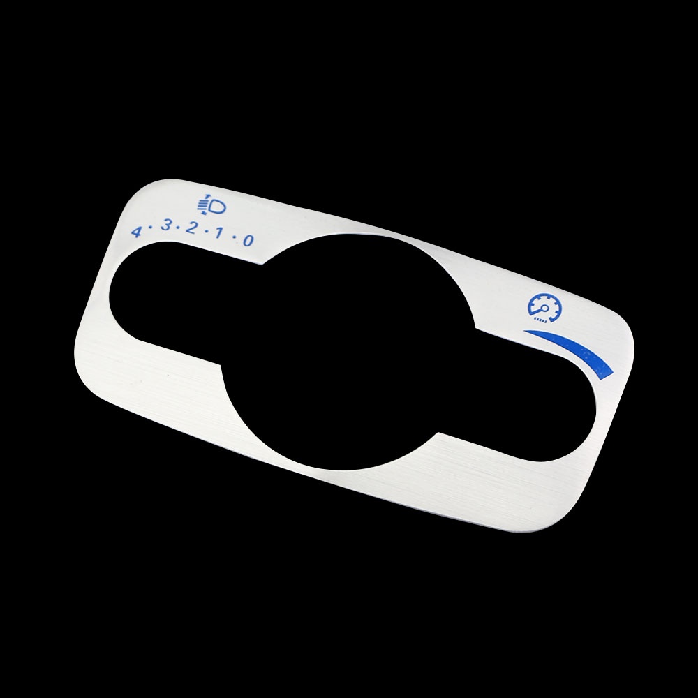 Miếng Dán Bảng Điều Khiển Công Tắc Đèn Pha Bằng Nhôm Cho Ford Fiesta Ecosport Mondeo