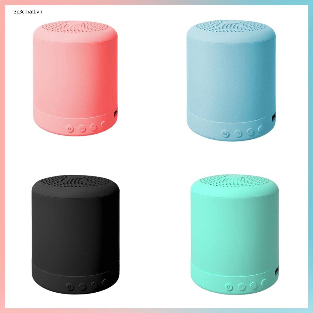 ✨chất lượng cao✨ Wireless Speaker Metal Material Gun Shape With Mini Size Led Light Portable Smart Music Party Speaker Macaron Color