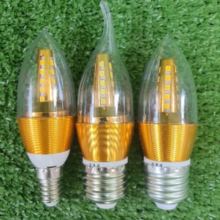 Combo 5 Bóng Nến Led Trang Trí Đuôi E14 Và Đuôi E27 .