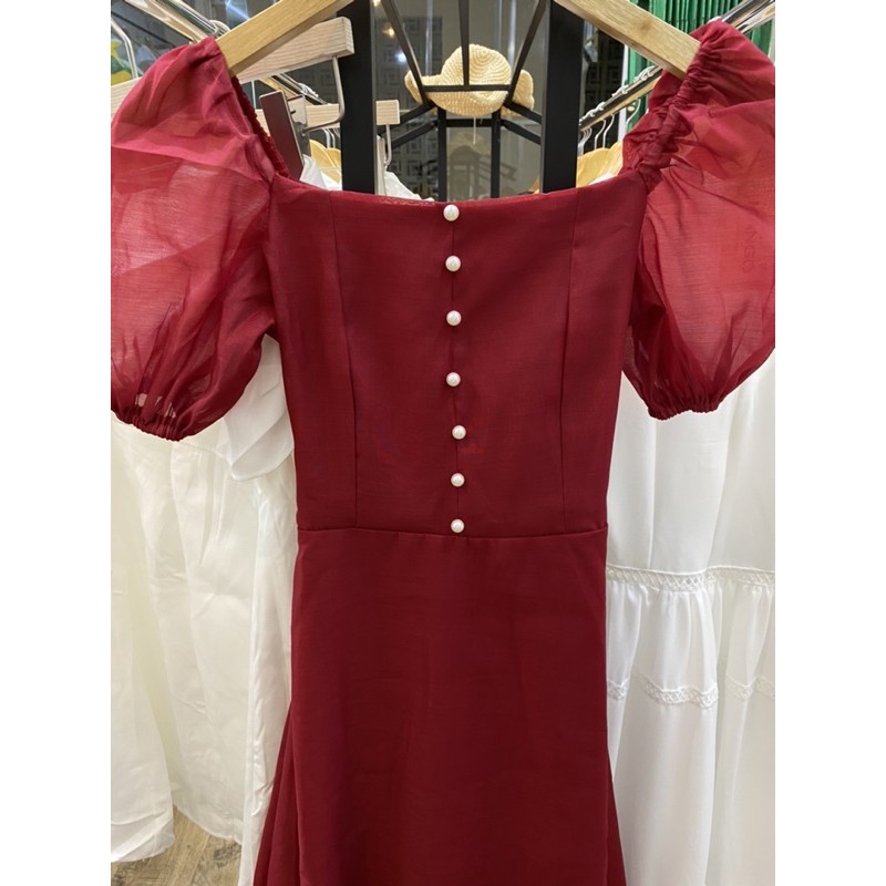 Đầm noel đỏ dễ thương mặc dự tiệc dạo phố cực bánh bèo vải may 2 lớp cực đẹp [7 TƠ KIẾNG MÀU ĐỎ] | BigBuy360 - bigbuy360.vn