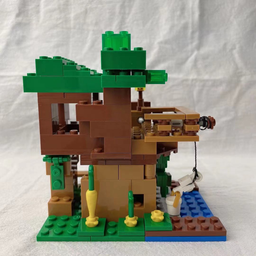 ✨Bộ Đồ Chơi Lắp Ráp Thành Phố Cây Với Cảnh Mini Làm Quà Sinh Nhật Cho Bé