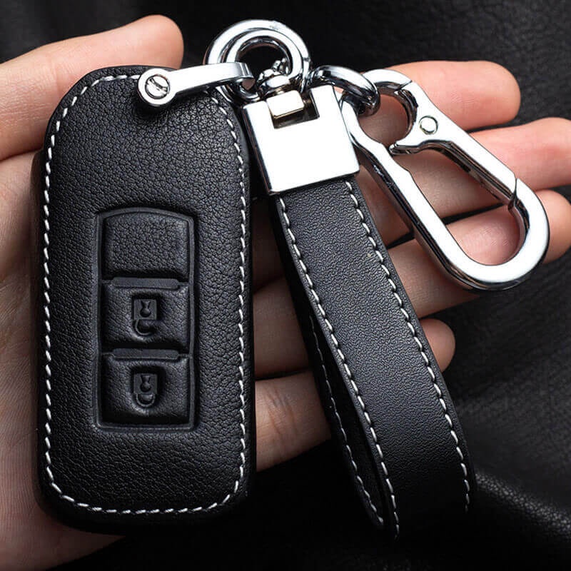 Vỏ da bọc chìa khóa điều khiển từ xa 2 nút thích hợp cho Mitsubishi Asx Xpander Triton Lancer Outlander