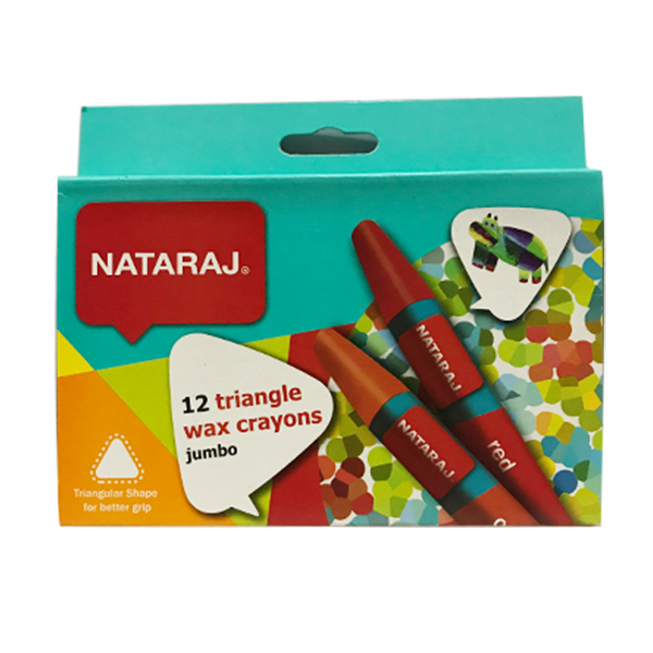 Bút Sáp 12 Màu Jumbo - NATARAJ 401440 - NATARAJ