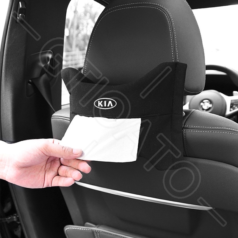 GTIOATO HộP ĐựNg GiấY ĂN Lưng Ghế Xe Hơi TúI Treo Đồ Sau Ghế Ô Tô Hộp Đựng Khăn Giấy Ô Tô HộP ĐựNg GiấY TrêN Xe Ô Tô TúI Treo Sau Ghế Ô Tô Phụ Kiện Xe Hơi Cho KIA Morning Seltos Sonet Carens Soluto Sedona K3 Forte Sorento Rondo