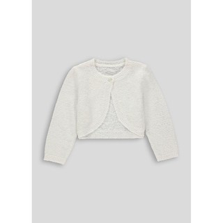 Áo khoác len lửng màu trắng kim tuyến lấp lánh matalan authentic size 2/3y